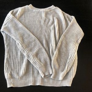 Grey knit sweater